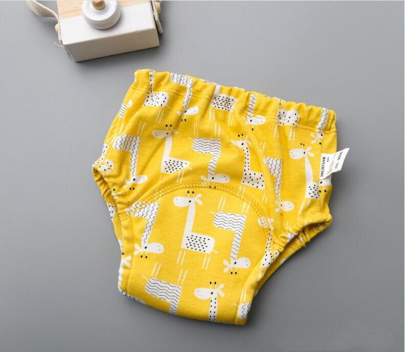 Cotton Potty Training Pants Kids Baby Diapers Reusable Nappies Washable Cloth Diaper Nappy Waterproof Baby Toddler Underwear 1pc