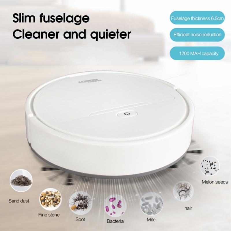1800Pa Multifunctionele Smart Robot Stofzuiger 3-In-1 Usb Charge Smart Dust Cleaning Robot Droog Nat vegen Cleaner Voor Home