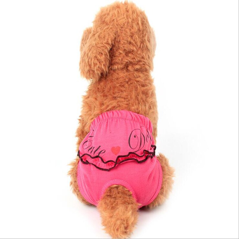 Hund fysiologiske bukser xs-l ble sanitær vaskbar kvindelig hund shorts trusser menstruation undertøj trusser doggyzstyle