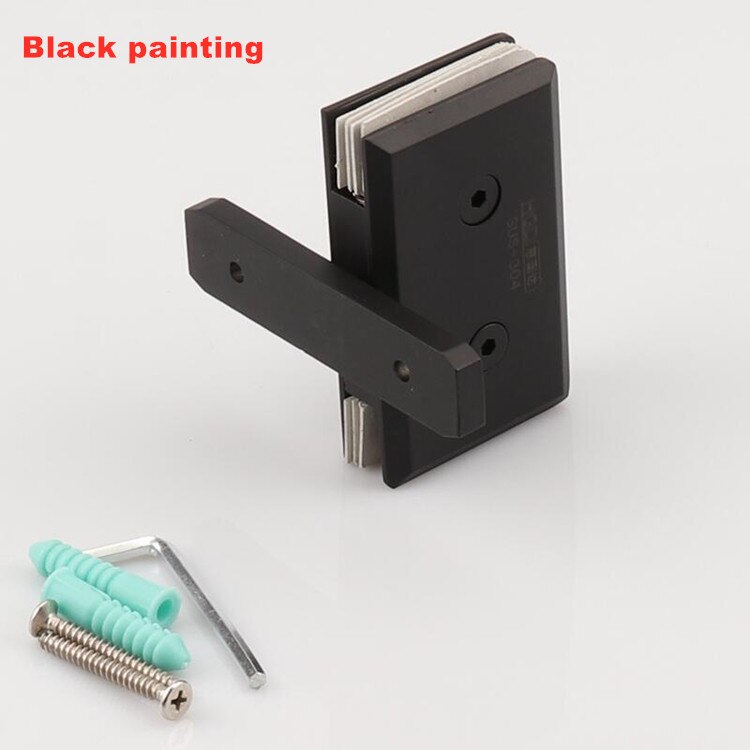 304 edelstahl 360 grad glas drehtür scharnier glas up und unten rotierenden scharnier schiebetür welle scharnier (XYGL-25): Black painting