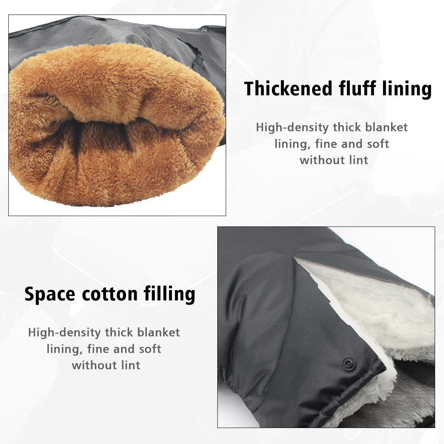 Motorfiets Stuur Moffen Sneeuwscooter Motorbike Scooter Fiets Waterdichte Winter Hand Warm Covers Handschoenen Handvat Bar Moffen