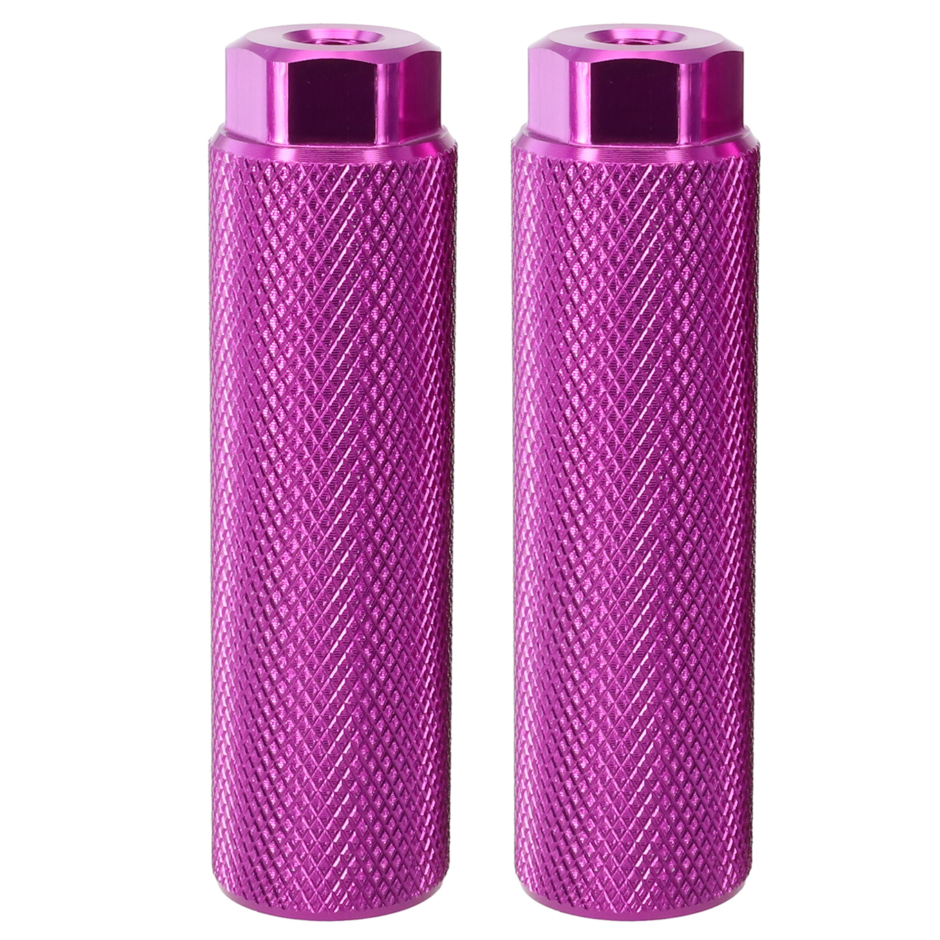Clavijas de bicicleta de montaña, accesorios de aleación de aluminio multicolor opcionales para ejes de 3/8 pulgadas, , 1 par: Morado