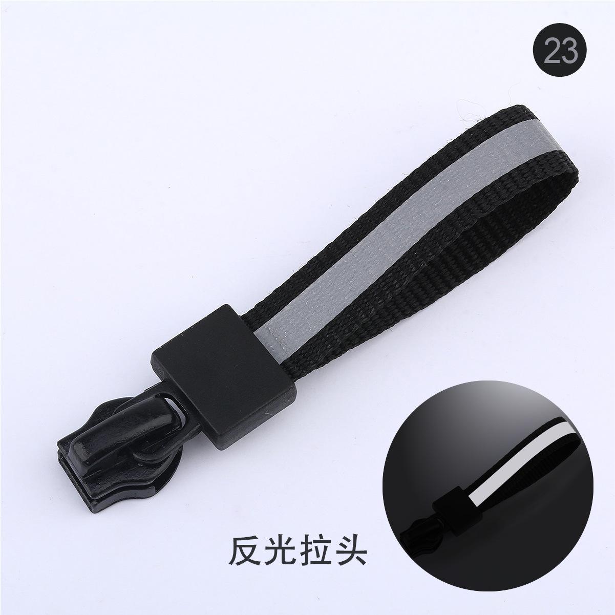 Nr. . 5 rits sliders band slider 23 kleuren linten donsjack katoenen jas rits trekkoord kleding accessoires 10 stuks: 23