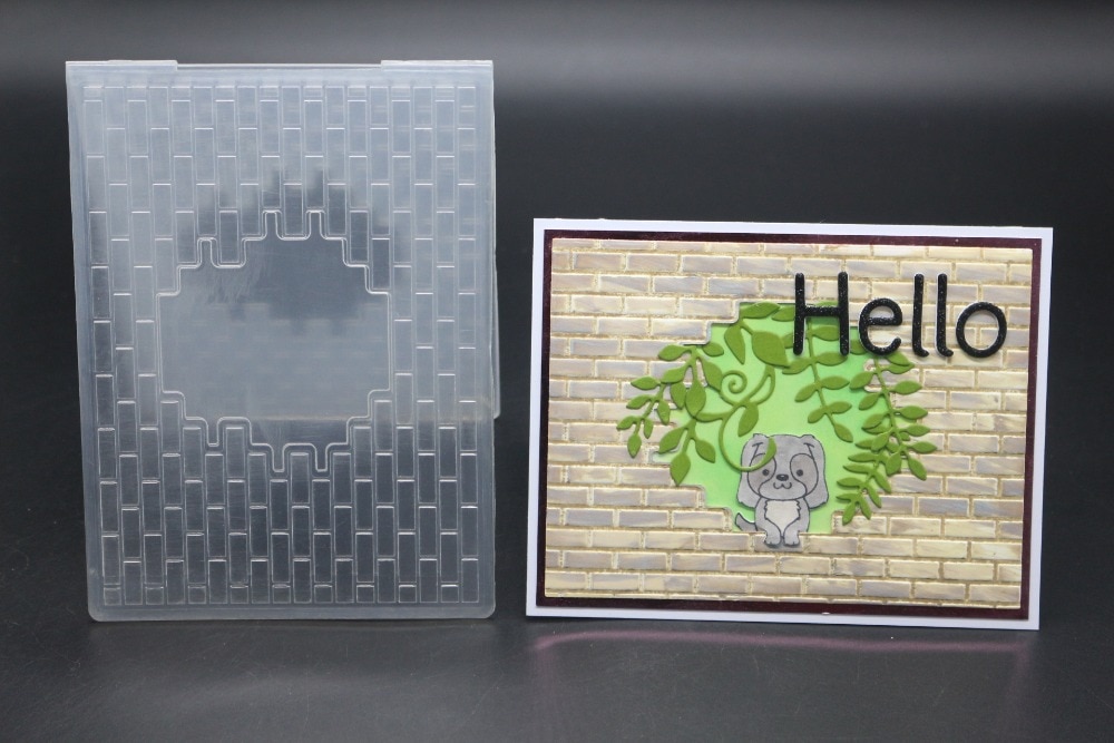 3D transparent embossed sheet DIY Paper Cutting Dies Scrapbooking Plastic Embossing Folder