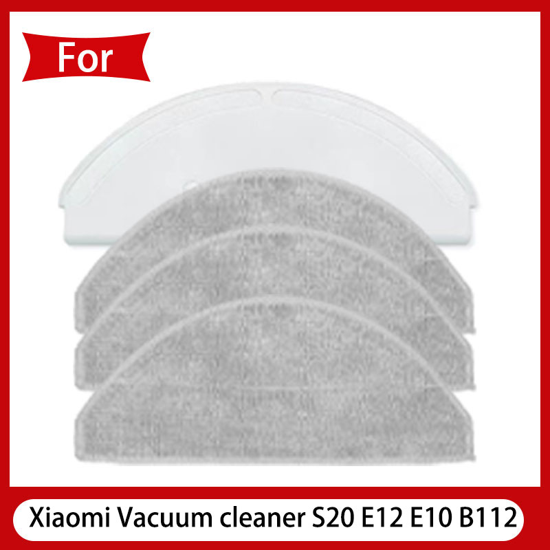 For Xiaomi Vacuum cleaner S20 E12 E10 B112 sweeping robot vacuum cleaner main brush side brush mop cloth HEPA filter spare parts: Red