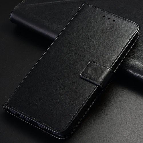 Étui portefeuille en cuir à rabat magnétique pour zte blade  a5 , avec support, housse de protection pour téléphone portable  a5: Noir rétro