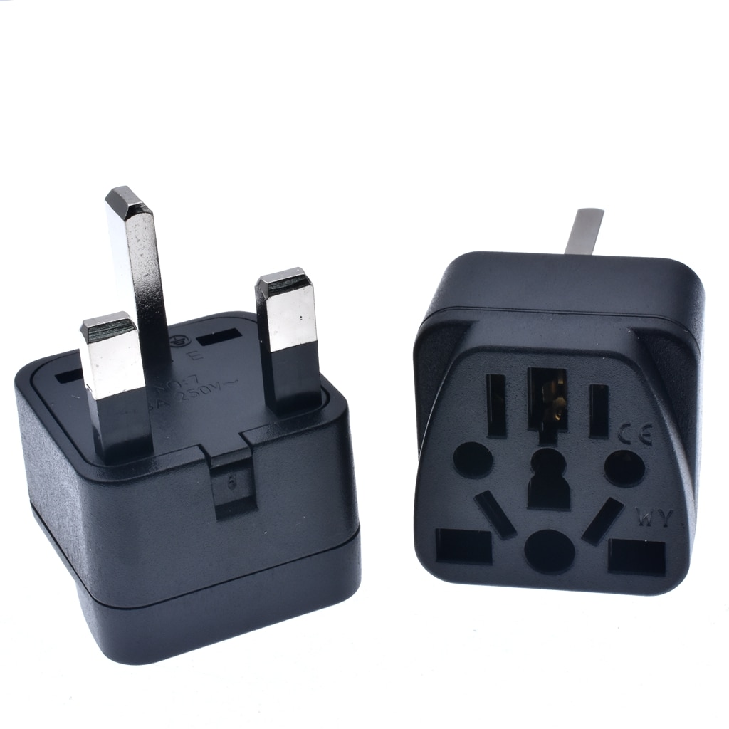 Universal Italy Switzerland India EU US AU to UK Singapore Malaysia AC Power Socket Schuko Plug Travel Charger Adapter Converter
