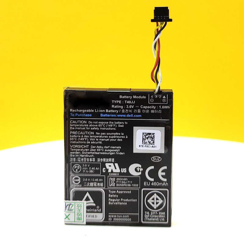 Originele 70K80 H132V T40JJ Batterij Voor Dell Perc Raid H710 H710P H730 H810 H830 Raid Sas Poweredge R620720 H710P r320