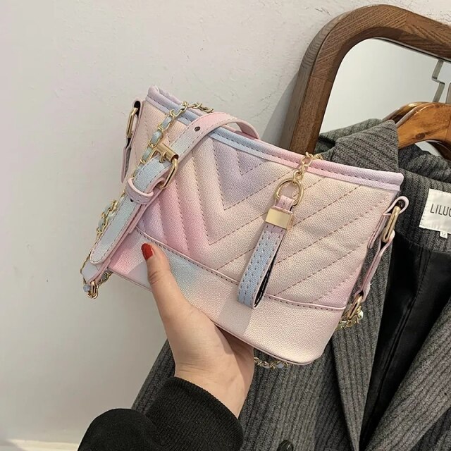 Vintage Mode Kleuren Kleine Emmer Tas Tassen Vrouwen Schouder Crossbody Tassen Pu Leer Vrouwen Handtassen Portemonnees: Default Title