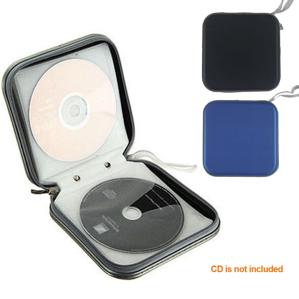 40 Disc Zak Plastic Water Slip Portemonnee Organizer Case Box Draagbare CD DVD 15.5x15.5x5cm Plastic CD Tas