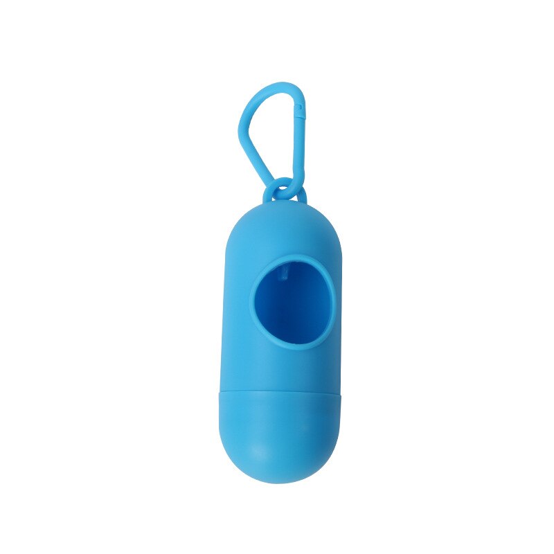 Pet Garbage Bags Corn Starch Biodegradable Dog Poo Bags Can Be Composted To Pick Up Poop Bags: Dispenser blue-1roll