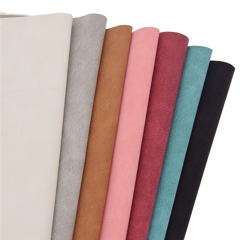 21 x 29cm a4 faux ruskind stof farverigt syntetisk læder til buesko tasker tøj diy syemateriale pu læder
