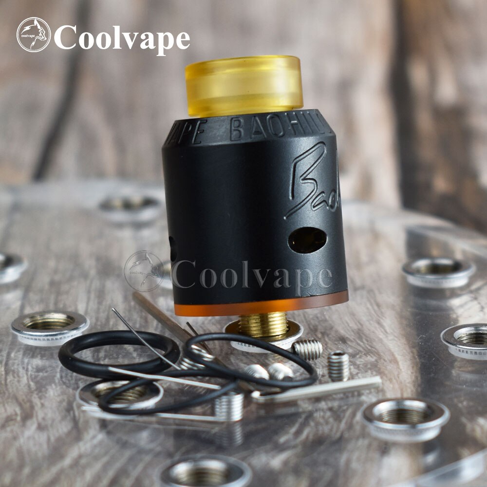 coolvape Apocalypse RDA 24mm Adjustable with pin BF Vaporizer Adjustable Airflow Control Rebuilding tank vs goon v1.5 rda: coolvape rda