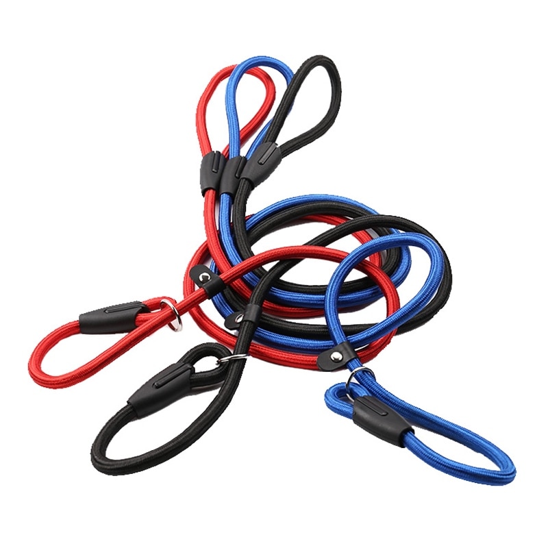 Laisse pour animal de compagnie, corde en Nylon, réglable, laisse pour chiot, sangle de Traction, collier pour chiot, de