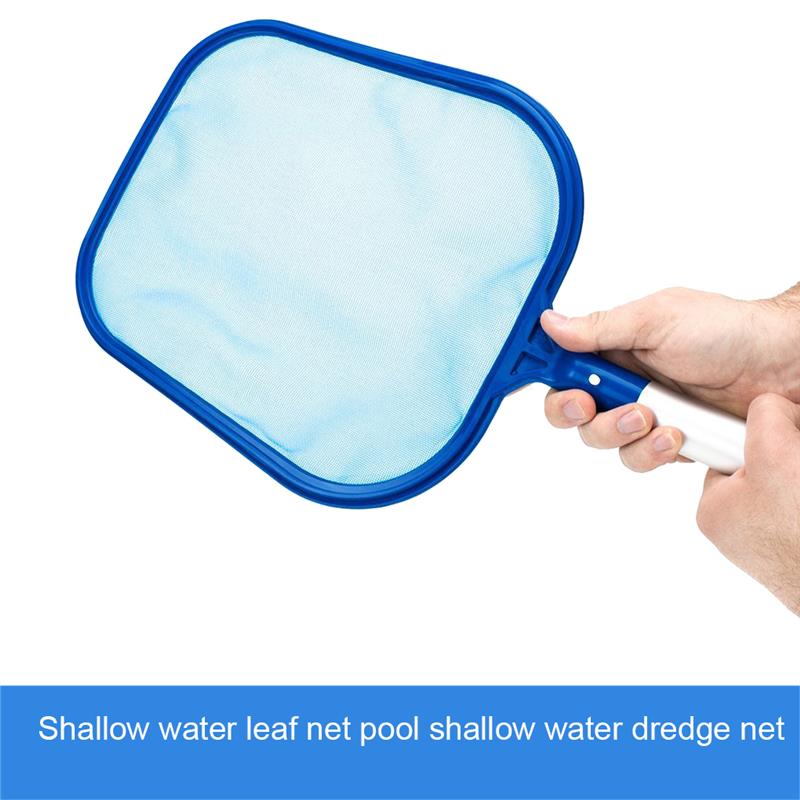 Red de limpieza de piscinas, bolsa atrapamoscas de hojas, Skimmer de limpieza de piscinas, limpiadores de malla de plástico, accesorios para piscinas