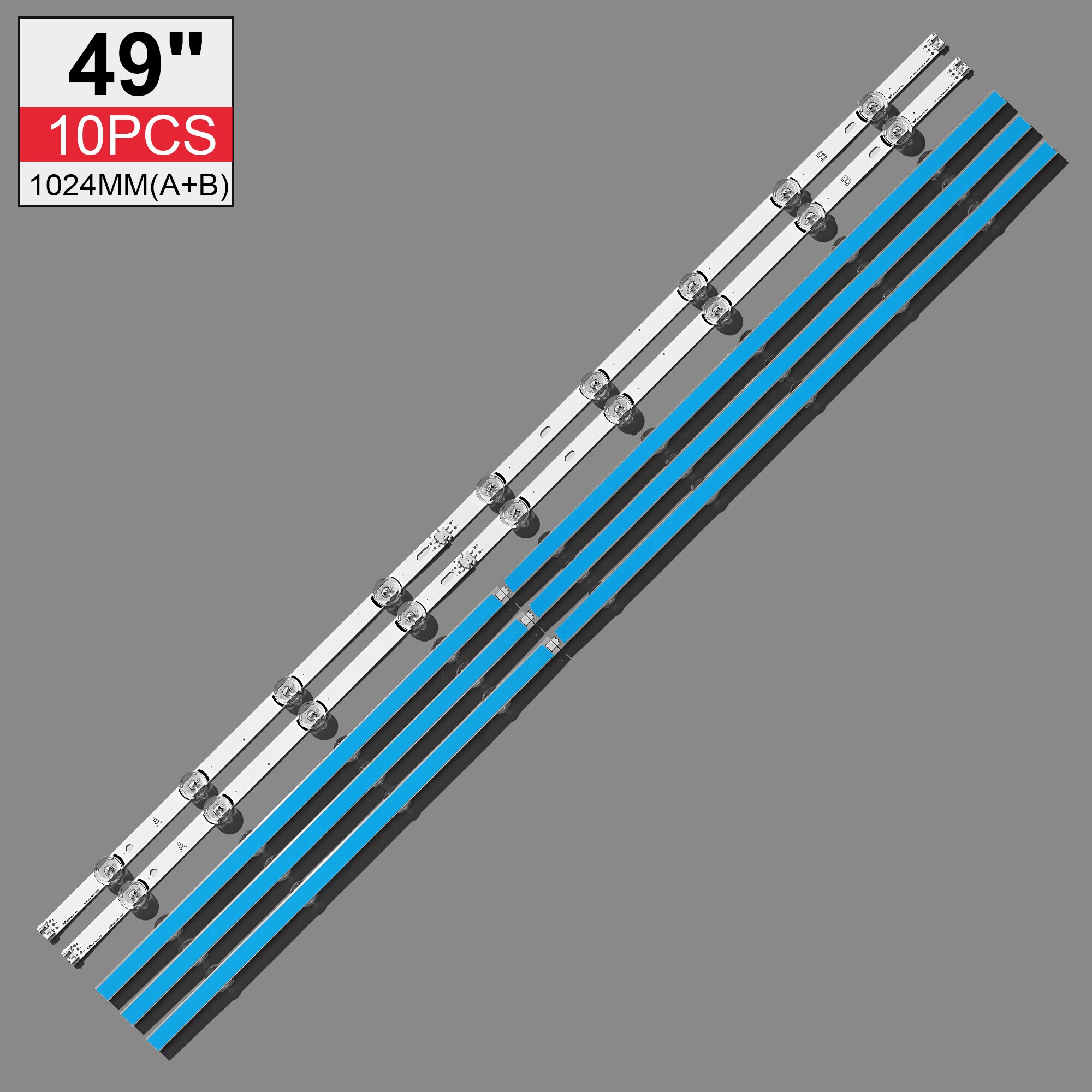 Neue 10 Teile/satz LED streifen Ersatz für LG 49LB580V 49LB5500 Innotek DRT 3,0 49 EINE B 6916L-1788A 6916L-1789A 6916L-1944A 1945A