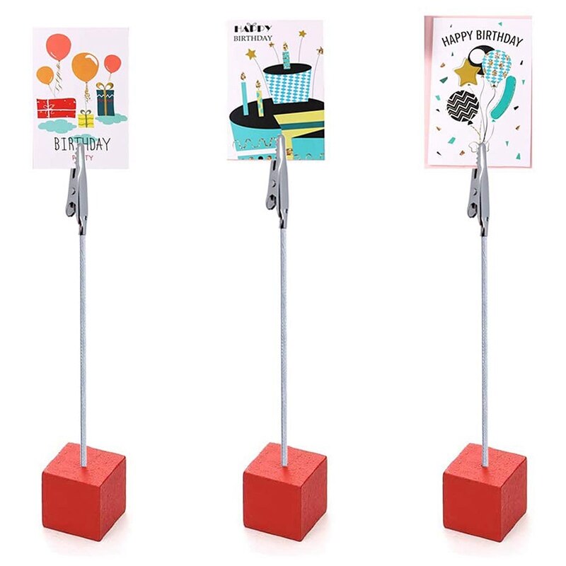 Pince crocodile à longue queue en fil métallique, 50 pièces, porte-cartes, porte-numéro de Table (4.7 pouces/120mm)