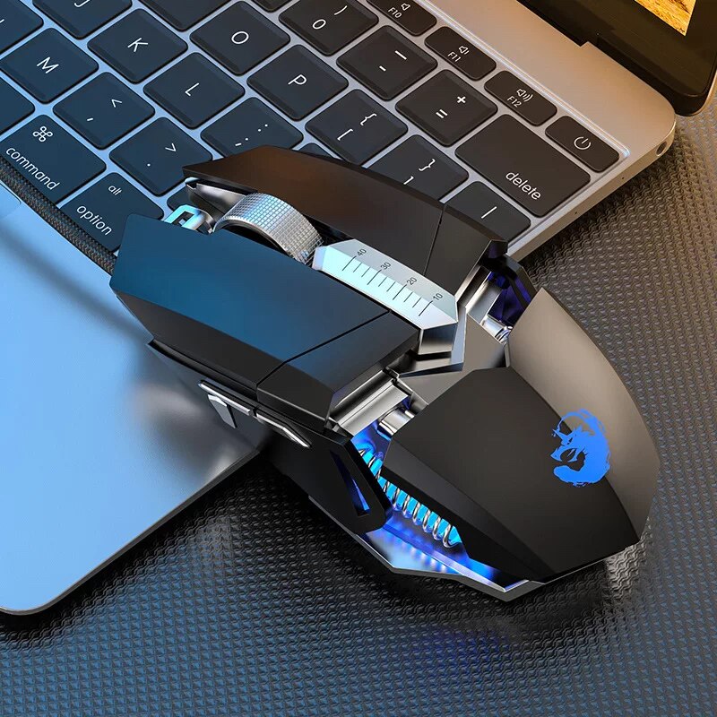 Pink Gaming Mouse Wired USB Mute RGB Gamer 6 Buttons Mice Optical Office Computer Mouse For Desktop Laptop Ergonomic Game Mouse: s95 blac gaming mous