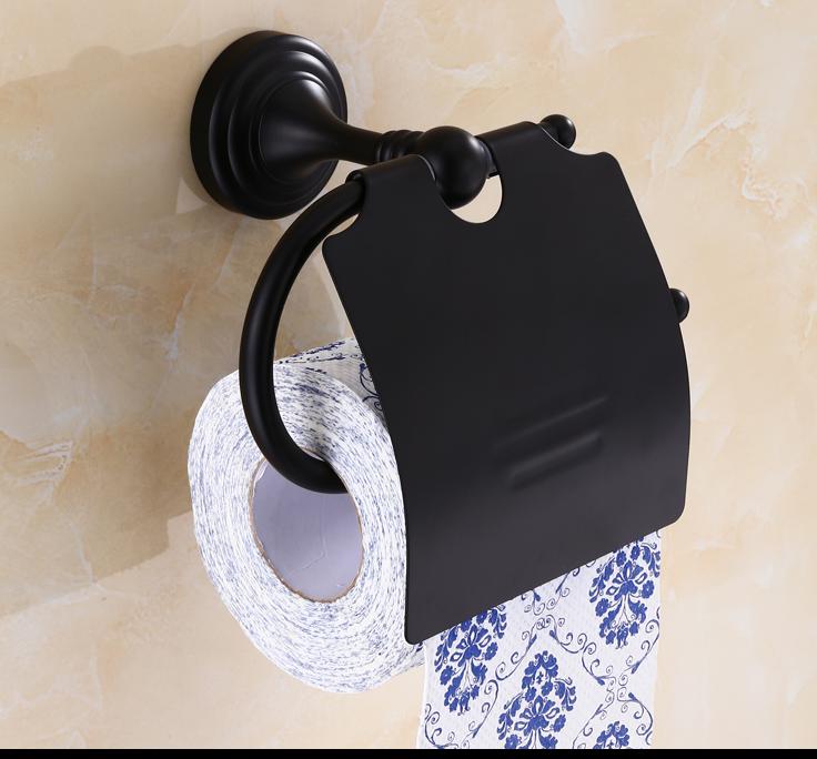 Europa Antieke Zwarte Olie Massief Messing Badkamer Hardware Set Badhanddoek Rack Badkamer Antieke Europese Plank Brons Hardware Set: JO