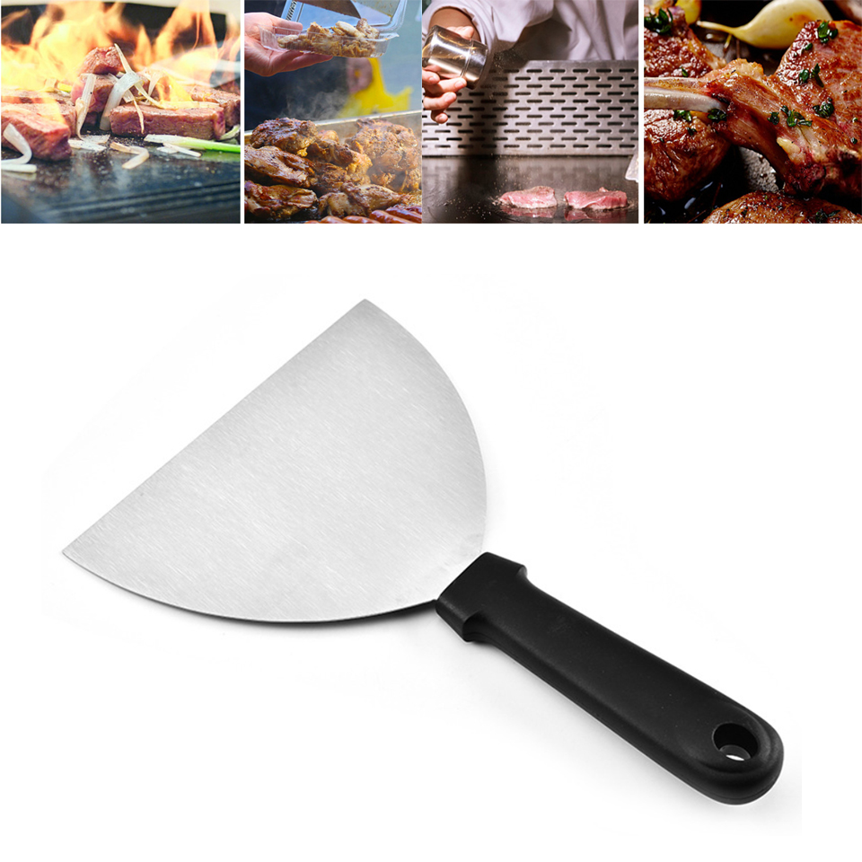 Pannenkoek Schop Steak Turner 430 Rvs Halfronde Koken Spatel Teppanyaki Schop Turner Scoops