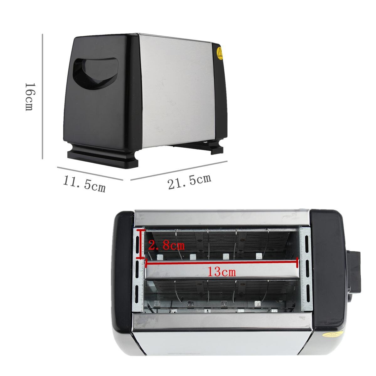 Household Automatic Bread Toaster Baking Breakfast Machine Stainless Steel 2 Slices Slots Bread Maker Kitchen Toasters Machine