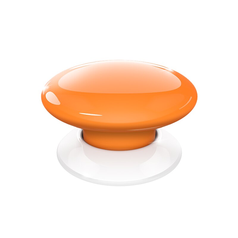 FIBARO The Button FGPB-101-1-8, Six Pre-Programmed Scenes, 8 Colors, Zwave Smart Home: Orange EU