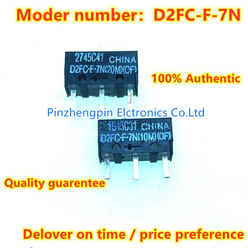 OMRON Mouse Micro Switch D2FC-F-7N(20M)(OF) D2FC-F-7N(10M)(OF) Touch Reset Button.