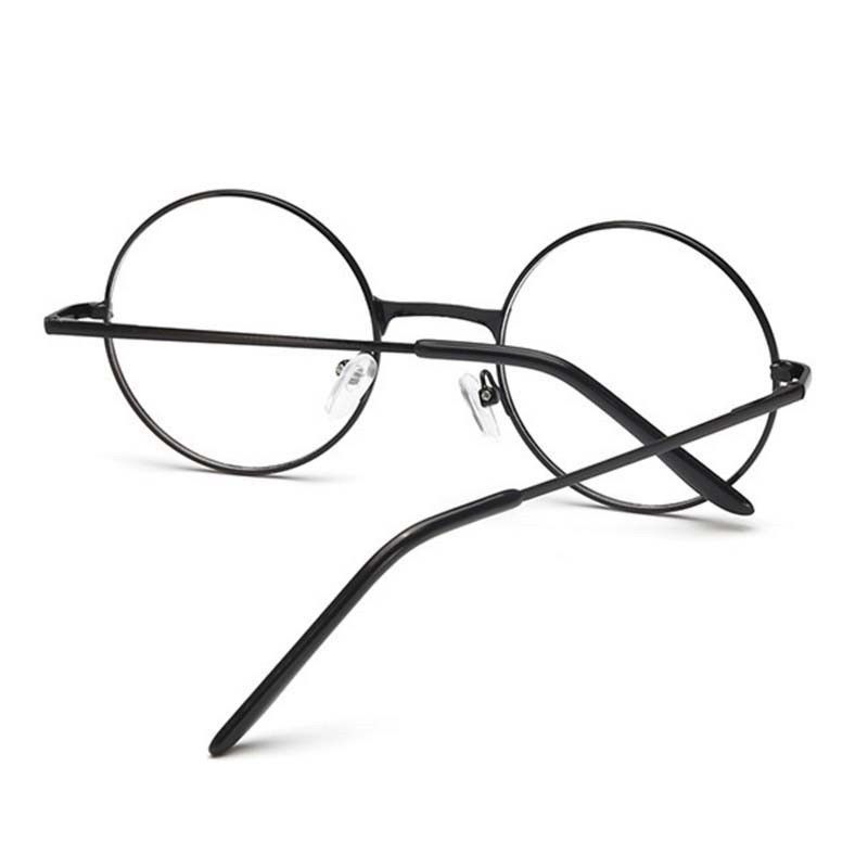 Black Retro Women Glasses Frame Eyeglasses Frame Vintage Round Clear Lens Transparent Sun Glasses Frame Women