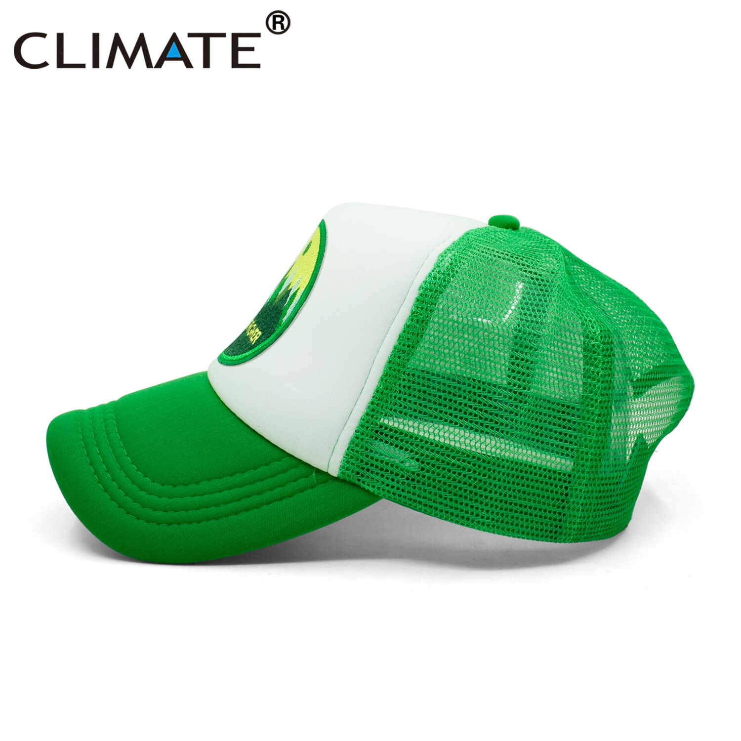 CLIMATE CLIMB HIGH Cap Climber Outdoor Sport Trucker Cap Green Outdoors Forest Hat Cap Cool Summer Mesh Cap for Men Women