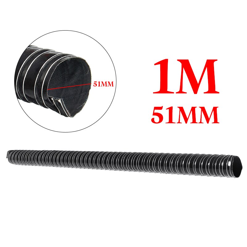 Tubo de entrada de aire Universal para capó de coche, manguera de conductos de aire de 1m, tubo de filtro Flexible de 76/70/63/60/57/51/45mm: Gris oscuro