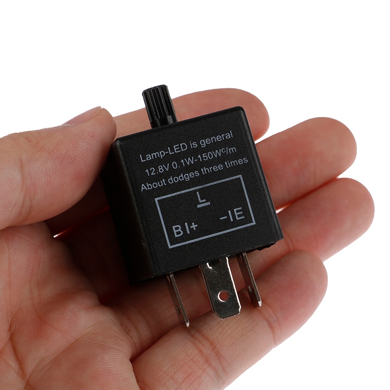 1pc 12V Adjustable 3pins Car Motorcycle LED Turn Signal Indicator Blinker Light Flasher Relay for most