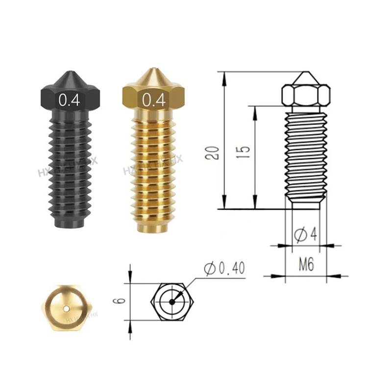 Für Anycubic Kobra s1 Kombidüse für Anycubic Kobra S1 Hotend / Kobra S1 Düse aus gehärtetem Stahl