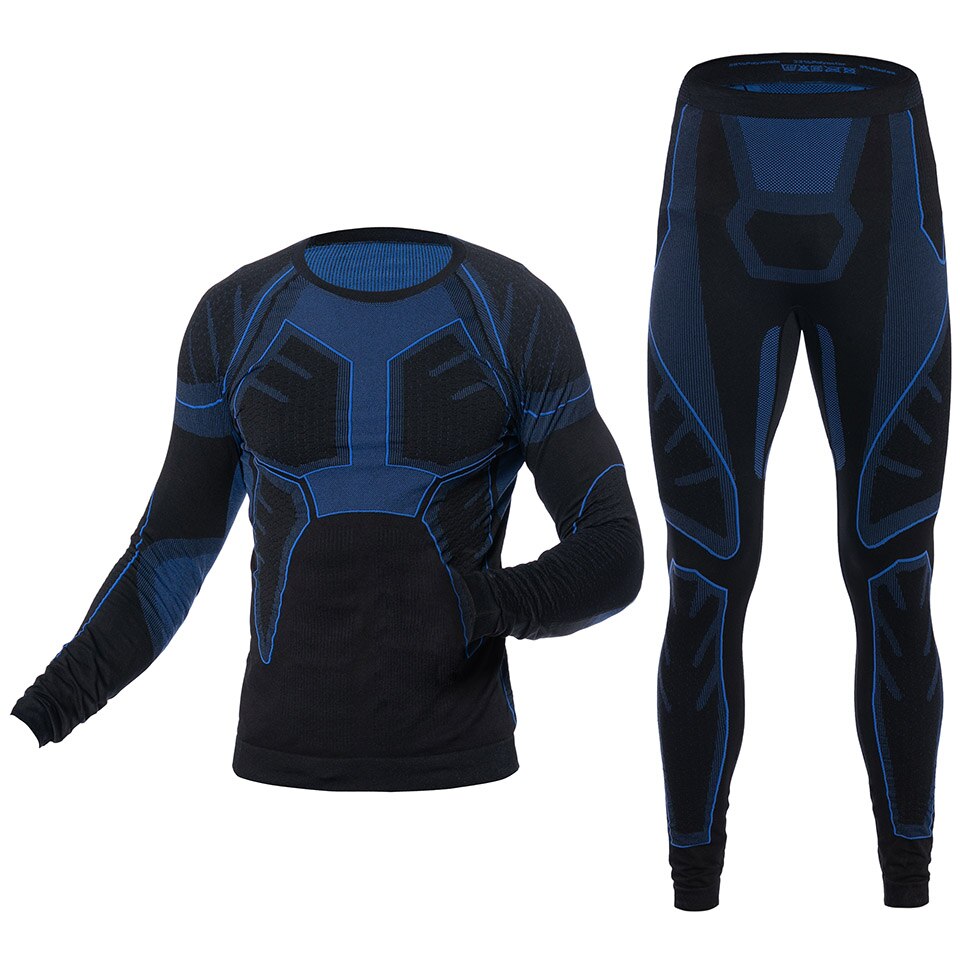 Yooy mænd & #39 ;s termisk skiundertøj sæt sport hurtigtørrende funktionel kompression træningsdragt fitness stramme skjorter jakker sportsdragter: M