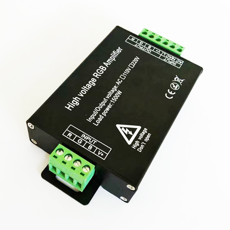 High voltage 110V 220V led RGB amplifier sIgnal repeater 1500W