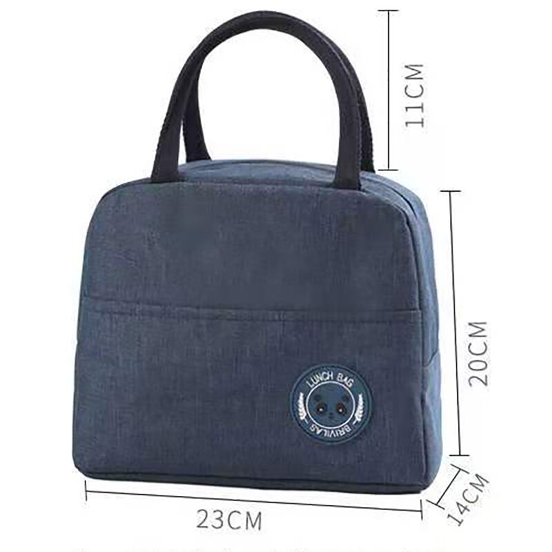 Unisex Maaltijd Tas Bento Pouch Thermische Voedsel Picknick Lunch Tas Draagbare Diner Container Voedsel Opslag Handtas Lunchbox Tote Voedsel tas