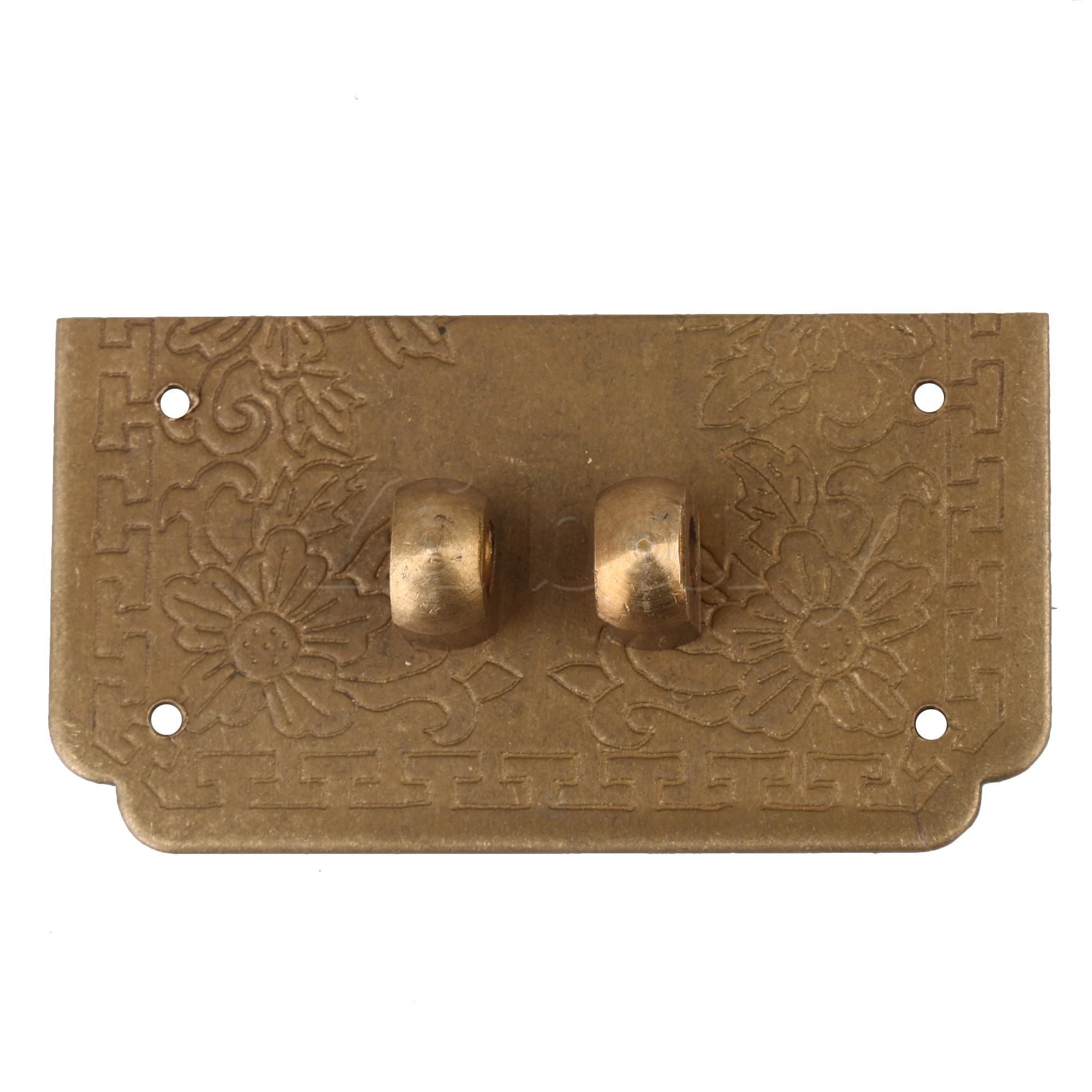 Drawer Bronze Clasp 5x4x0.08cm Hinge Buckle Decorating Cabinets Latch