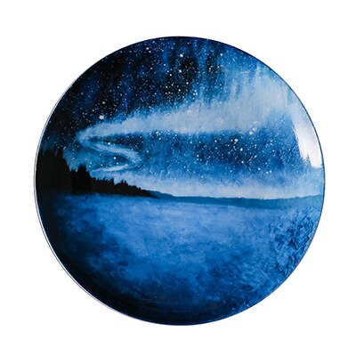 8 Inch China Breakfast Plate Steak Plates Plate Fruit Plate Platter Star Bone China Plate (TRK1)