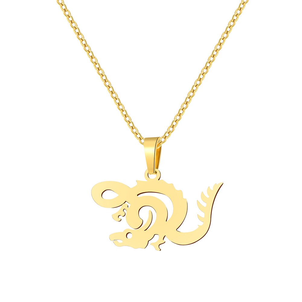 Rvs Kettingen Animal Dragon Hangers Ketting Choker Sieraden Ketting Voor Vrouwen Sieraden Bruiloft