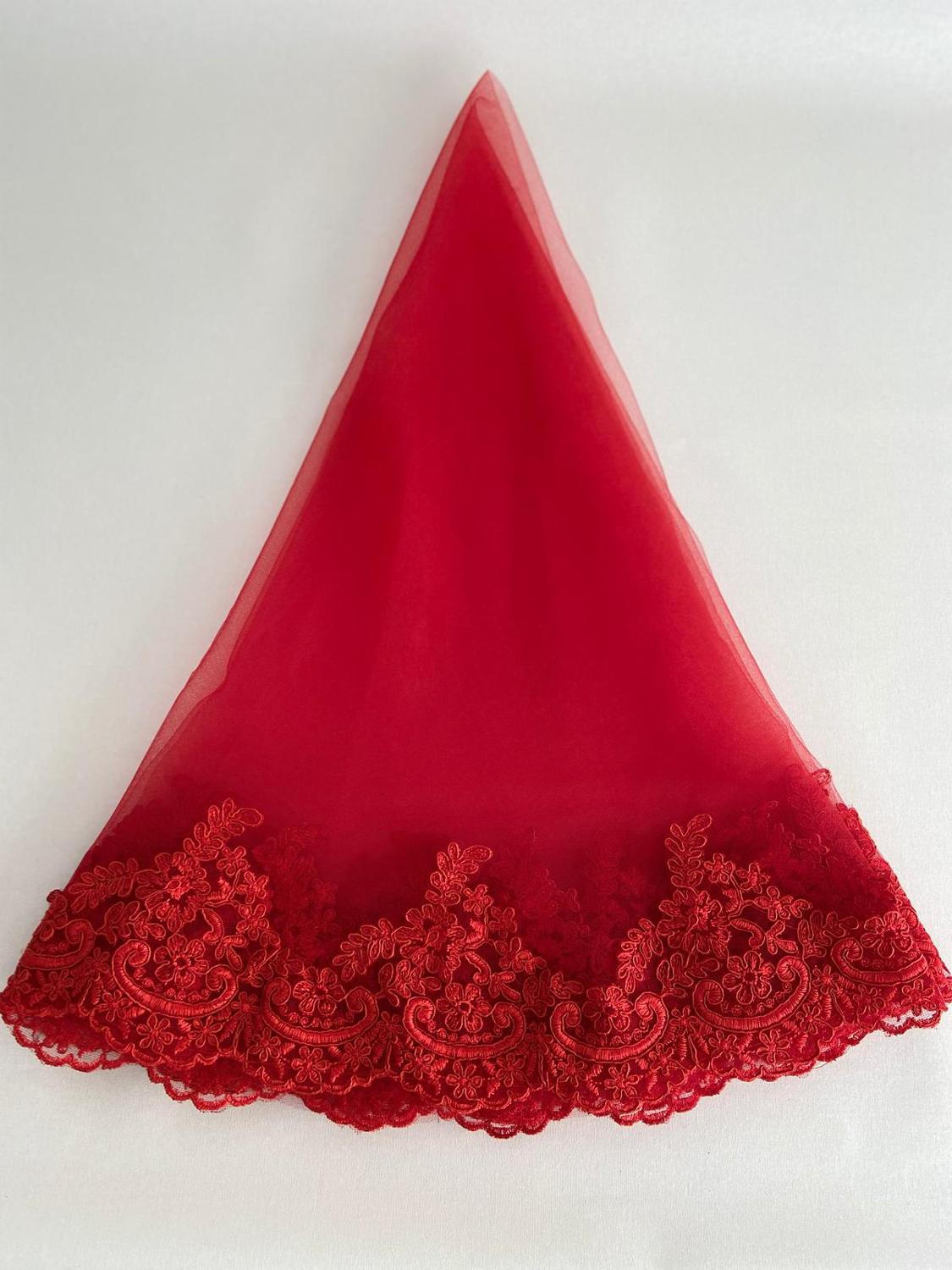 Ensemble voile henna pour mariée, accessoire de nuit pour mariage, dentelle élégante, guipure, couleur bordeaux rouge, pour femmes,