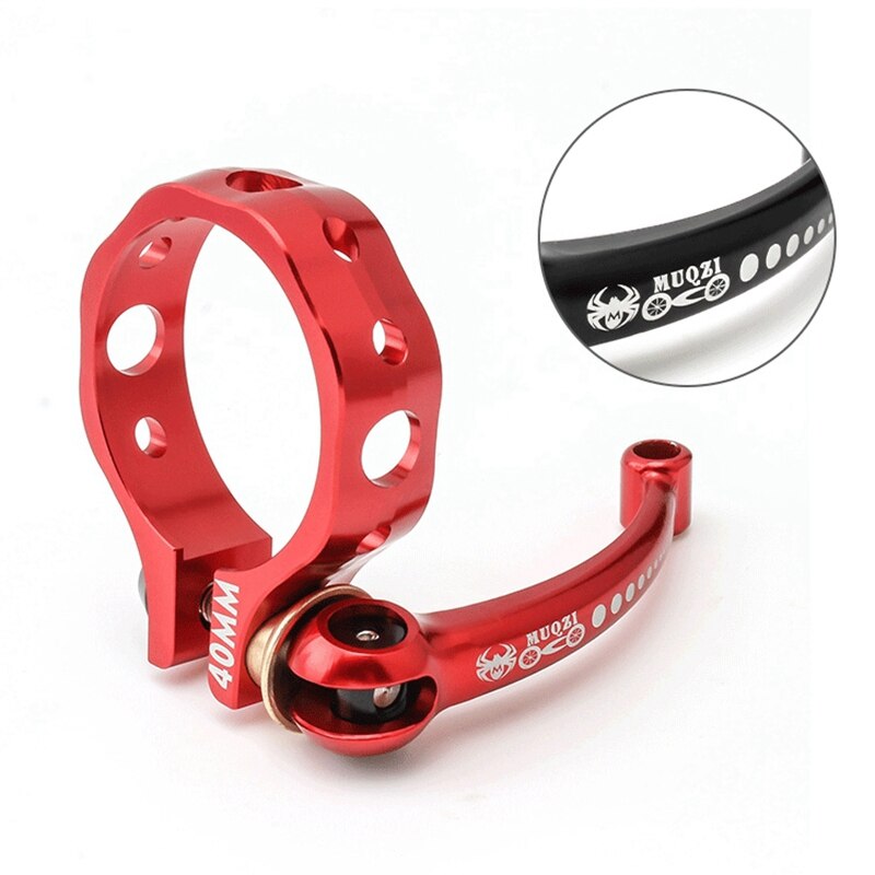 MUQZI Folding Bike Seat Post Clamp Ultralight Aluminum Alloy Quick Release Seatpost Collar 40mm for Folding Bikes