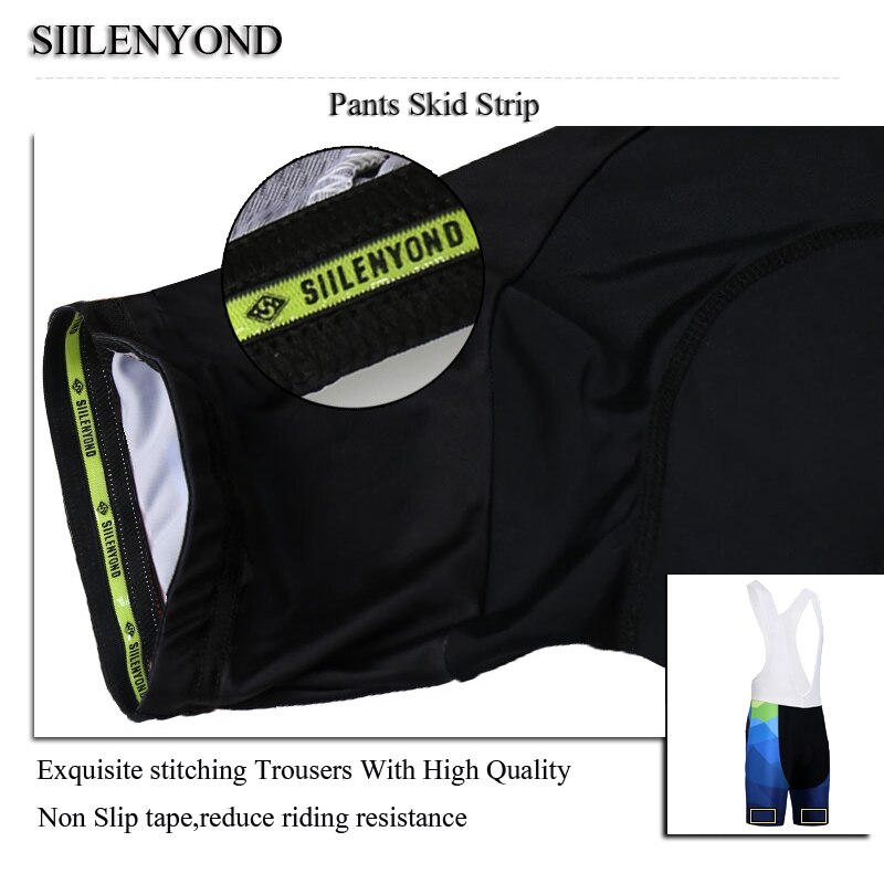 Siilenyond snabbtorkande cykelhaklapp tigers pro cykelhaklappshorts som andas bekväma mtb 3d gel vadderade sportkläder för män
