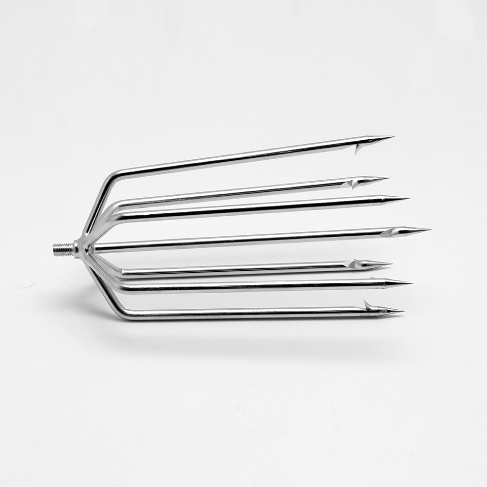 Arpon en acier inoxydable, crémier, équipement de pêche, tête de lance de plongée tranchante, outil de pêche avec barbe, 1 pièce