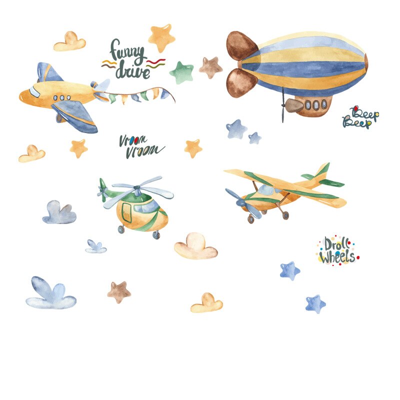 8 Stijlen Cartoon Muurstickers Voor Kinderkamer Babykamer Nursery Milieuvriendelijke Vinyl Muurstickers Verwijderbare Muurschilderingen Home Decor: H