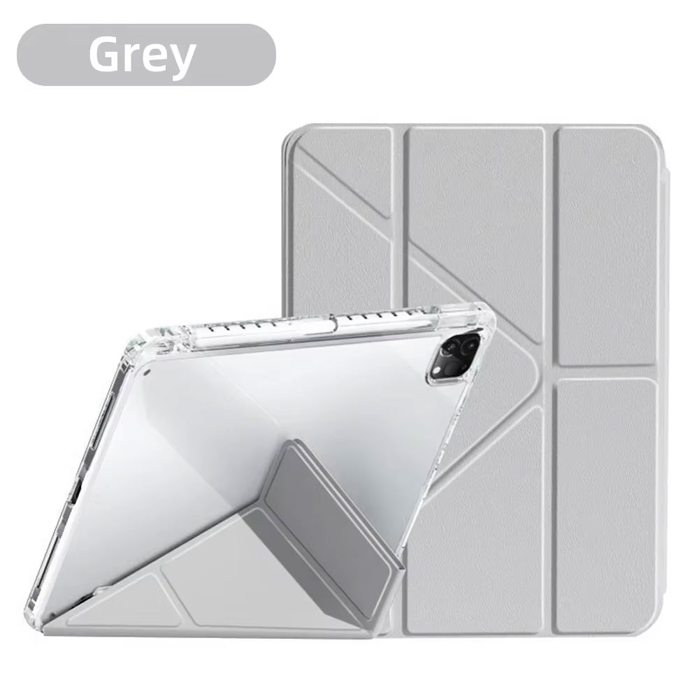 For iPad 10th Generation Case Y-fold Track Clear Cover for Air 4 5 6 10.9in 11in 13in For Air 2 9.7 Pro 11 12.9 13 Mini 6 7 Case: Twelve / WHITE