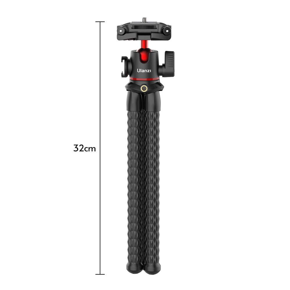 ULANZI MT-33 Flexible Multifonctionnel Mini Trépied Poulpe Avec Chaussure froide Monture 360 rotatif Panoramique Rotule Pour appareil photo de téléphone