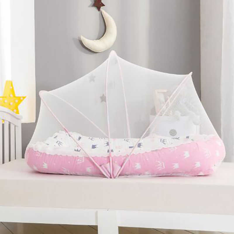 Berço do bebê mosquito net tendas rede dobrável carrinho de bebê portátil net infantil quarto decoração proteção yhm017