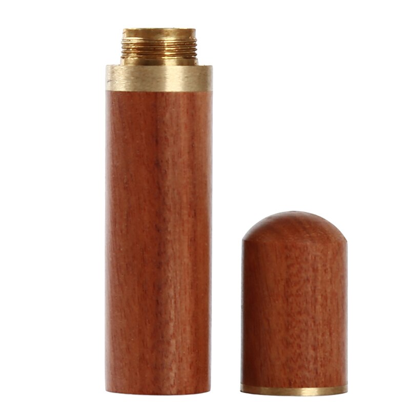 Round Sewing Needle Stroage Holder Box Practical Thicken Portable Household DIY Needle Embroidery Mending Needles Storage Tube: brown