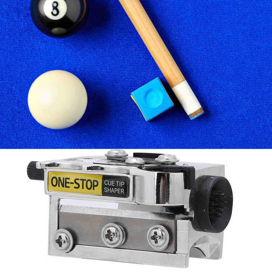 Pool cue tip shaper metall biljard pool cue stick tip shaper burnisher snooker reparasjonsverktøy biljard tilbehør snooker tilbehør