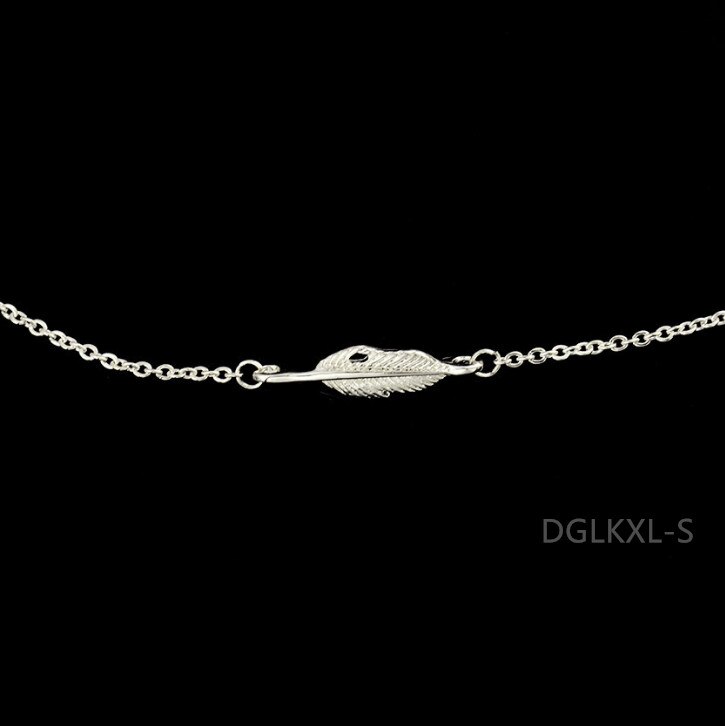 Blätter Armbänder für Frauen Charme frauen Armbinde Engagement Kette DGLKXL: DGLKXL-S