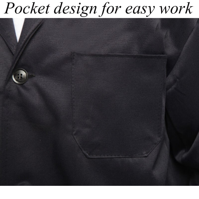 Work Clothing Unisex Uniform Long-sleeved Navy Protective Cloth for Worker Repairman Machine Auto Repair Welding Anti-dirty DY0